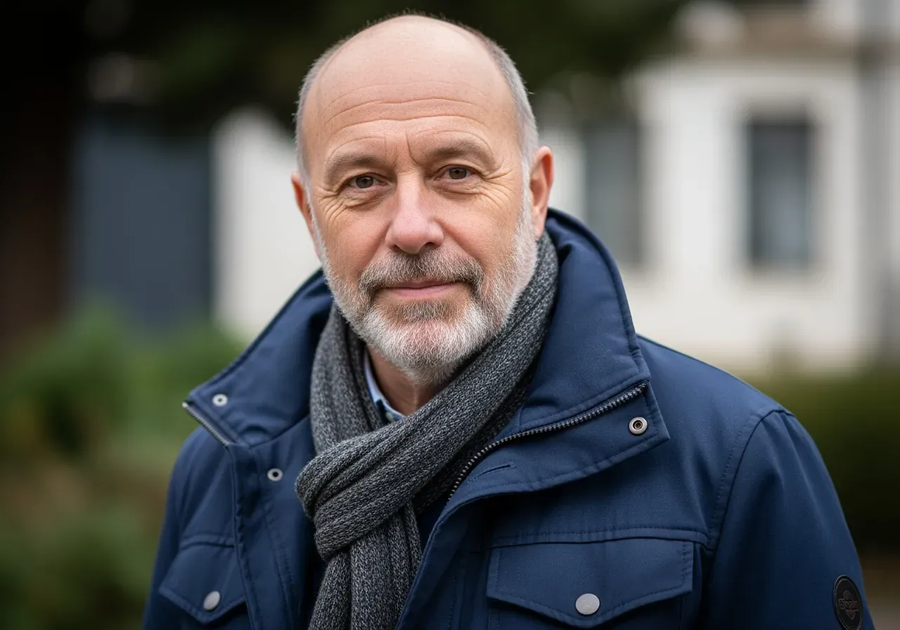 Vit bandkrageskjorta i bomullspoplin