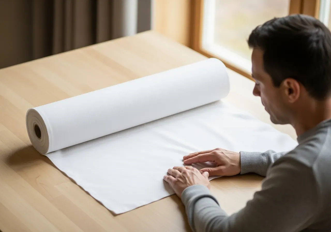 Vit långfibrig oxford för skjorta