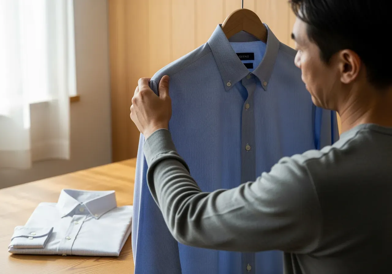 Oxford och pinpoint för vardagsskjorta