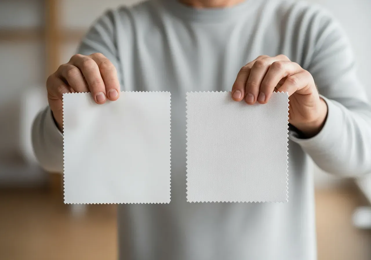 Poplin eller oxford för vit skjorta