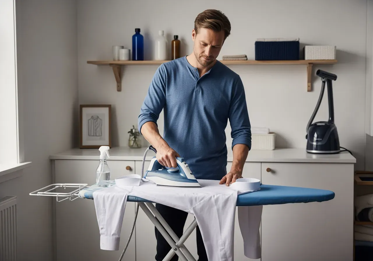 Skötsel av bomullsskjorta med enstyckskrage