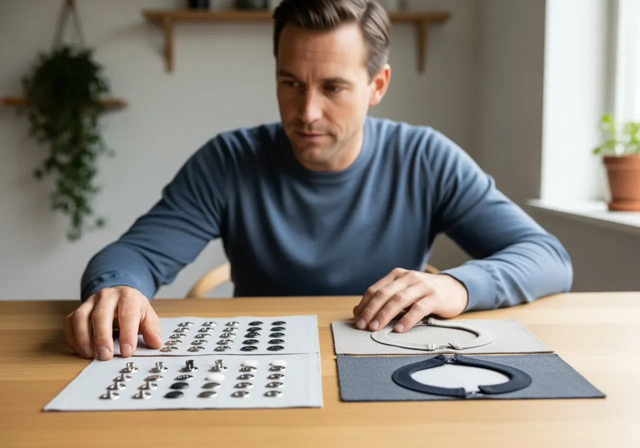 Välja tryckknappar eller rund krage