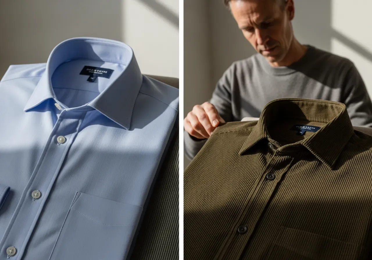 Skjortor i egyptisk bomull och manchester