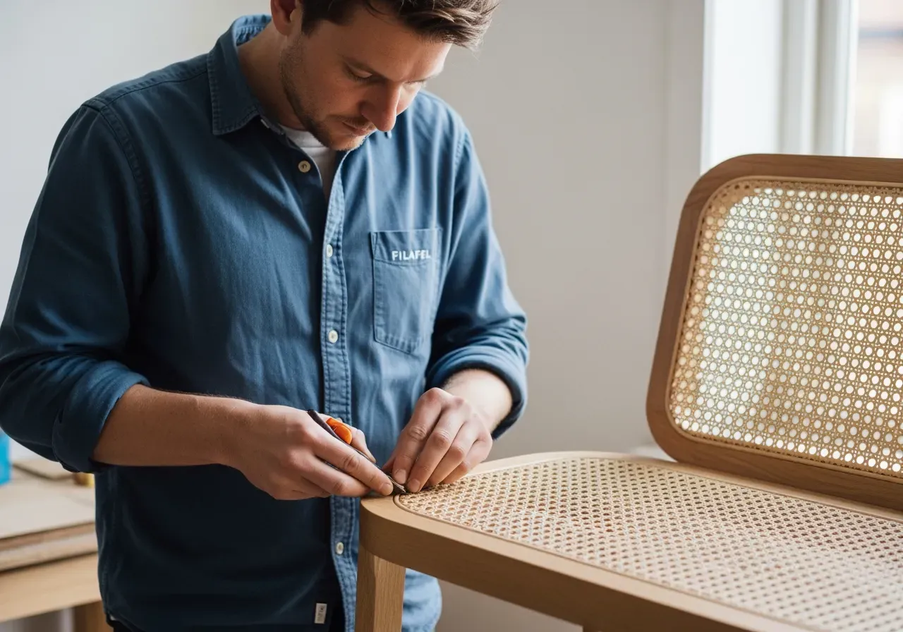 Falsk gallerbindning och blå filafil