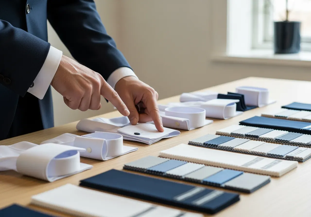 Manschettval till måttsydd skjorta