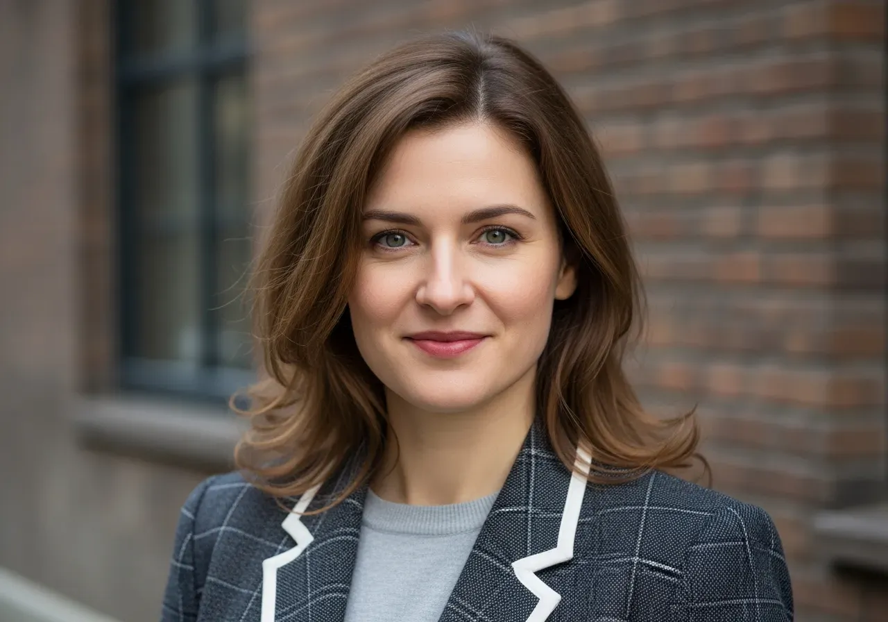 Mörkblå kortärmad skjorta för kontor