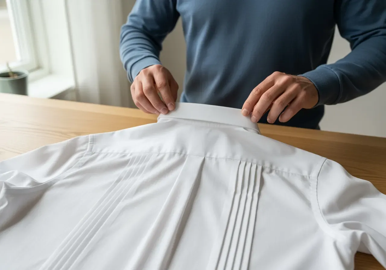 Guide till ryggveck på skjorta