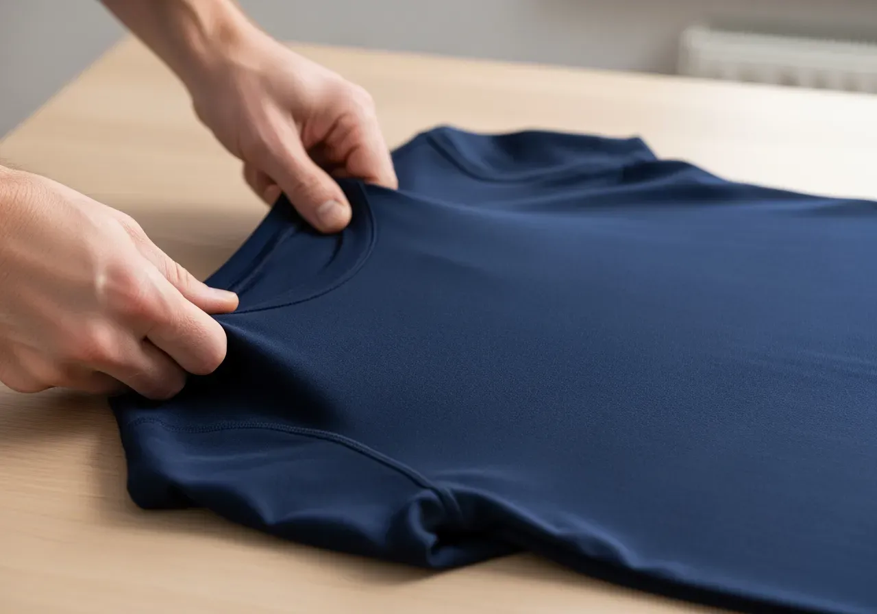 Skötsel marinblå stretchskjorta guide