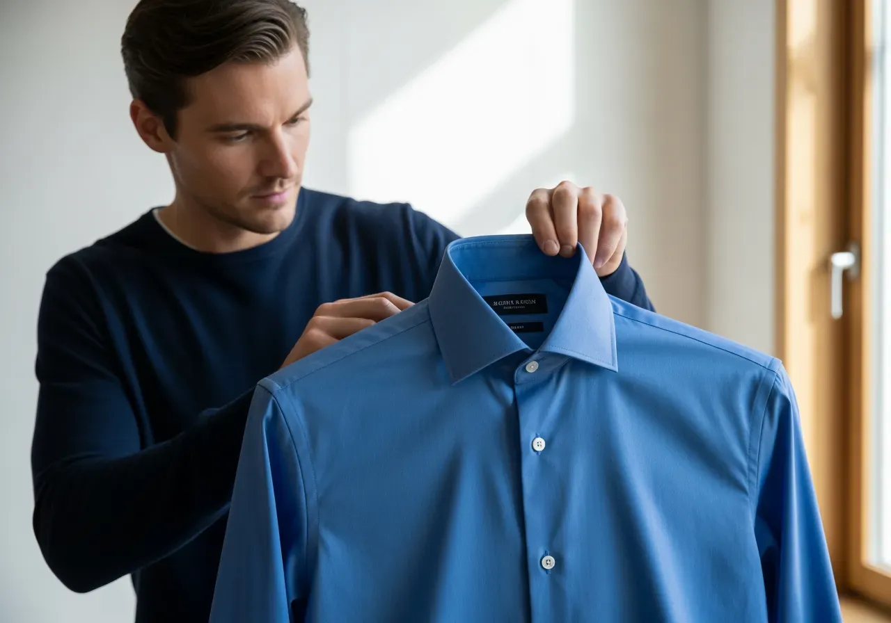 Kragmått spridd krage i blå kypert