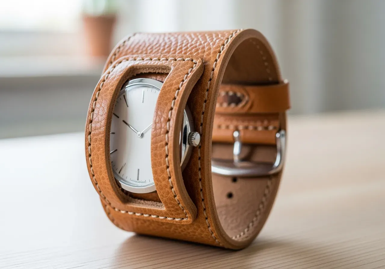 Manschett som rymmer klocka