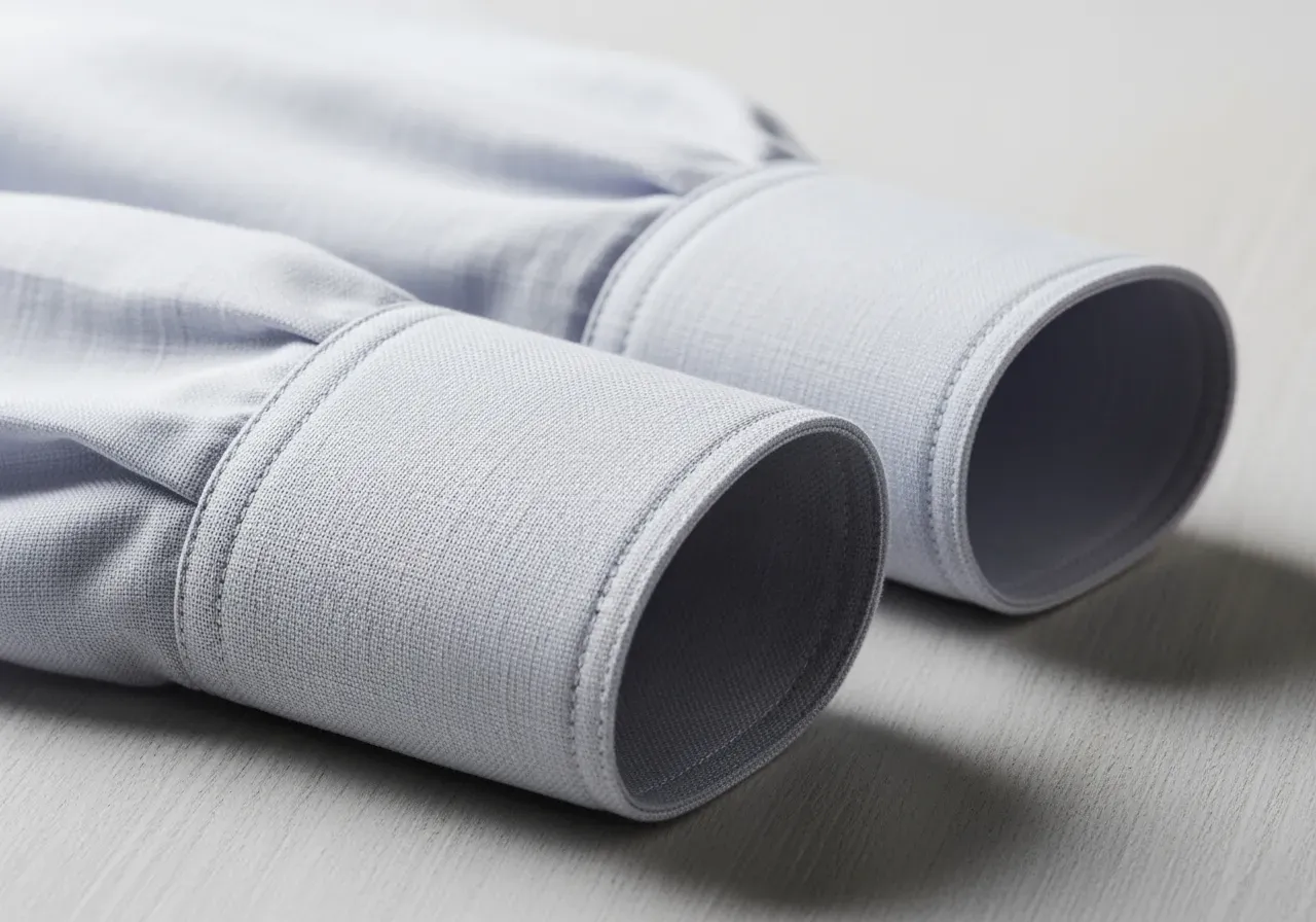 Manschetter för spridd krage i linne