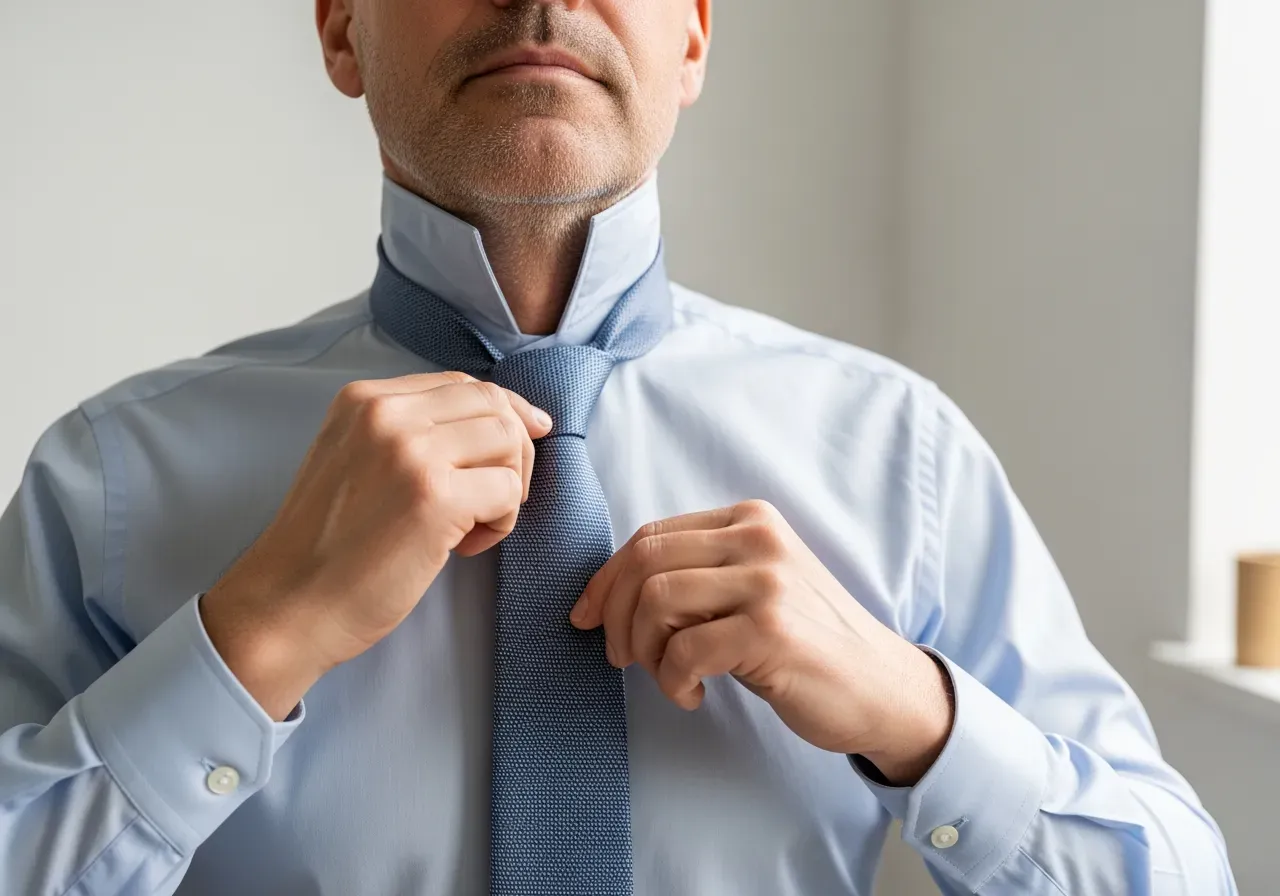 Slipsknut för uppdaterad spridd krage