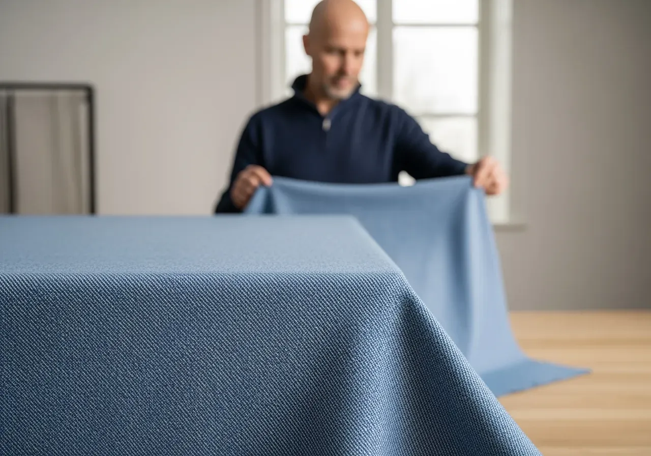 Blå mikrorand i fil a fil