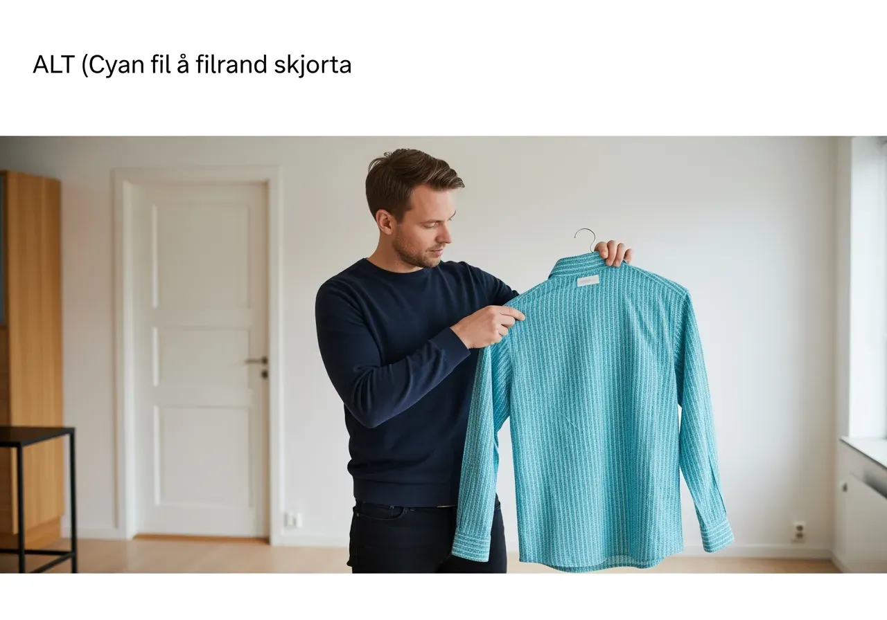 Cyan fil a filrand skjorta