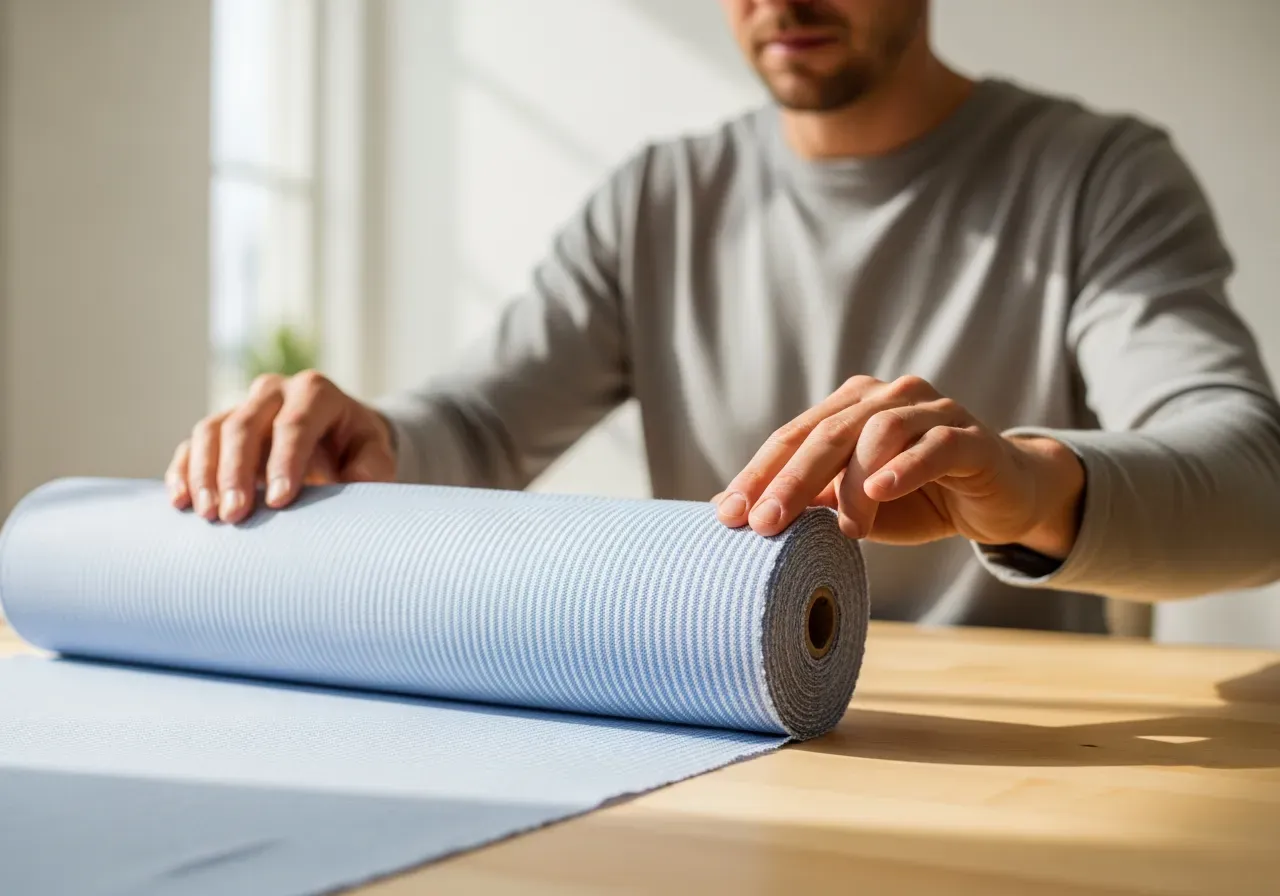 Ljusblå dobbyrand för skjortor