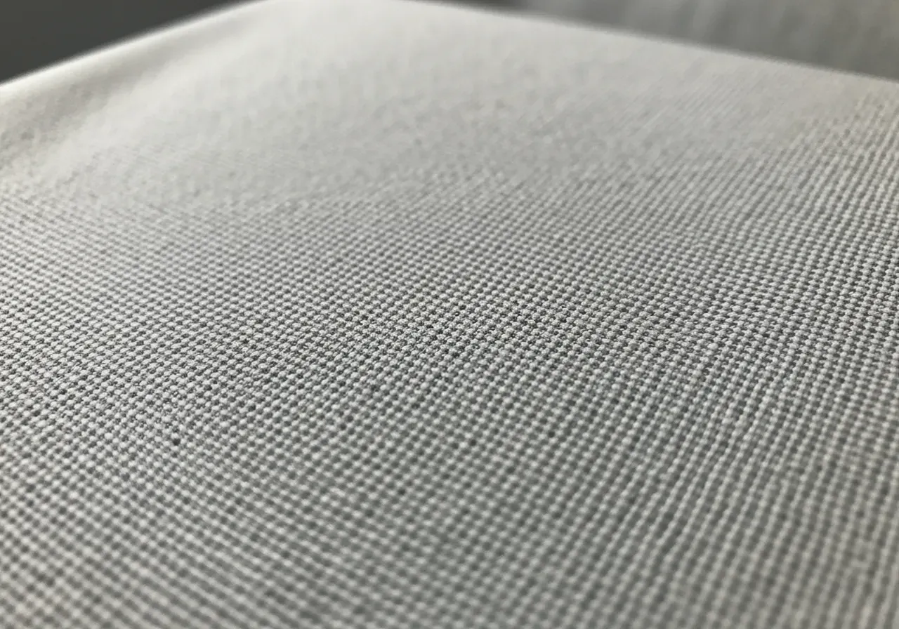 Mikromönstrad poplin i närbild