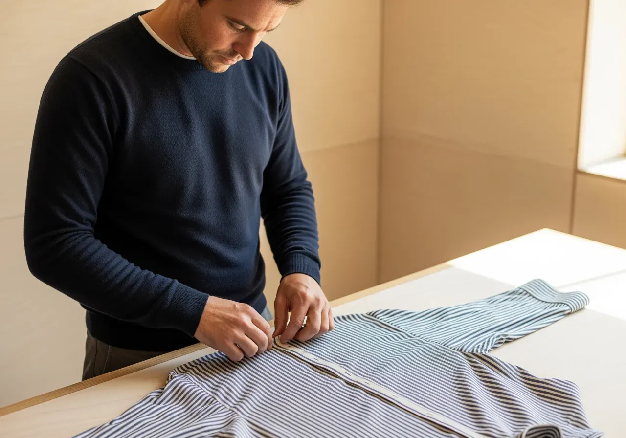 Mönsterpassning för randig skjorta