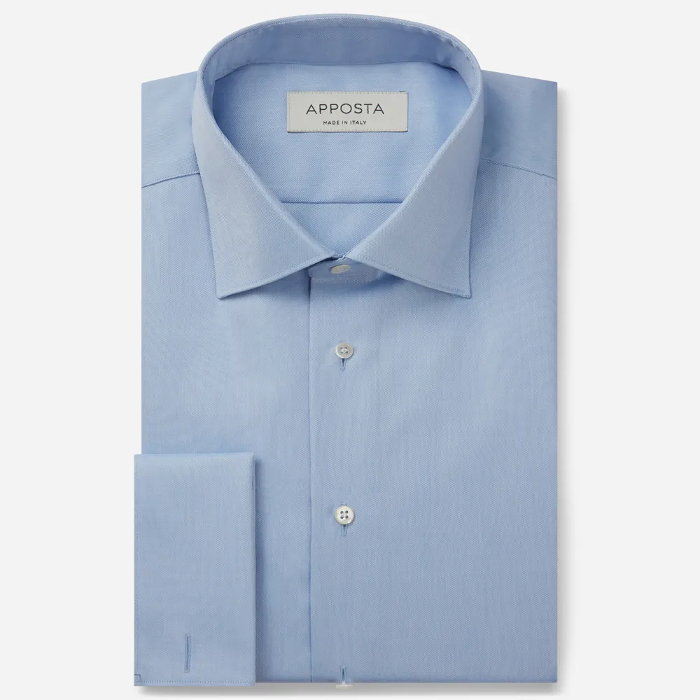 Customisable  Blue Wrinkle Free Cotton Oxford Shirt, Made To Measure