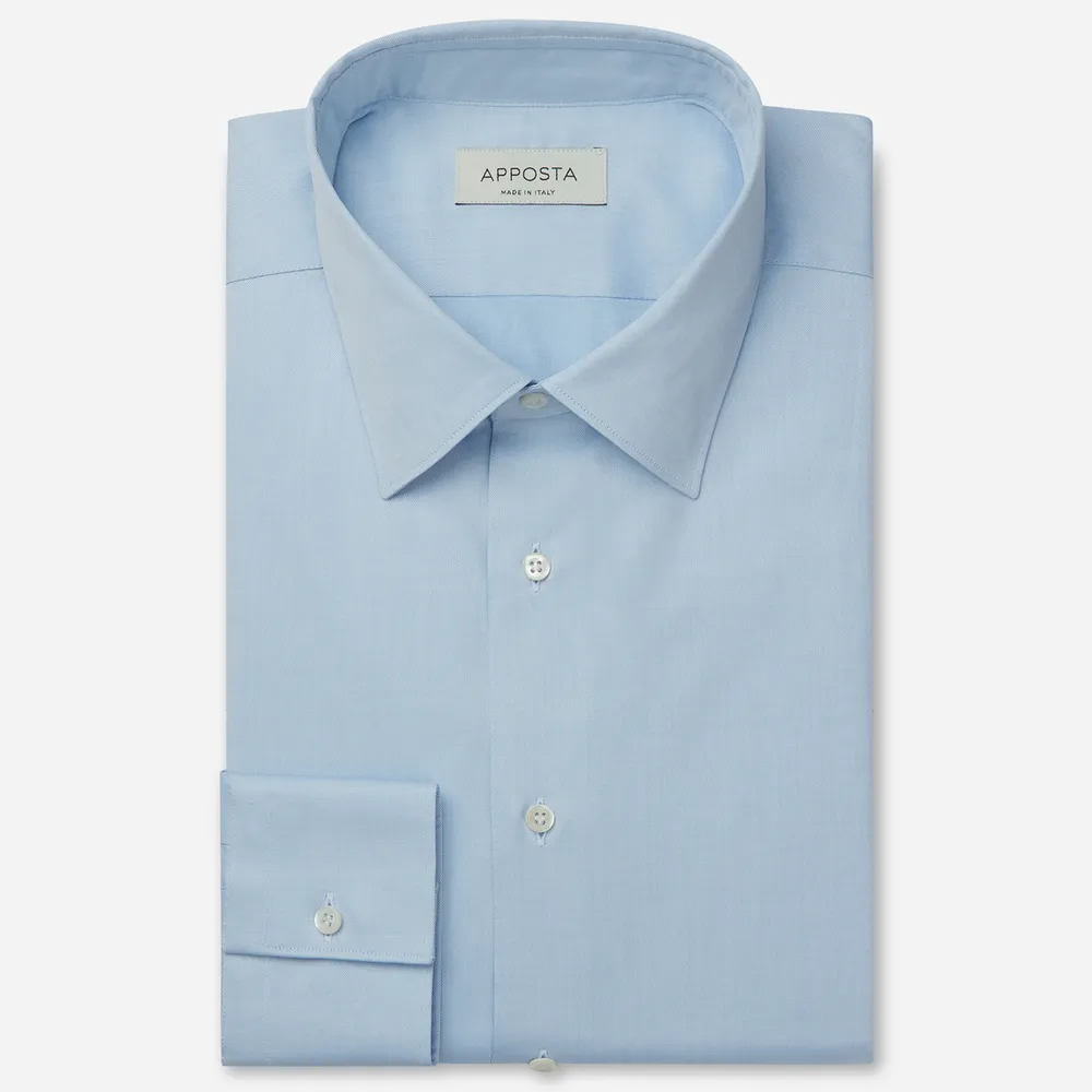 Customisable  Cyan Cotton Pin Point Shirt, Made To Measure