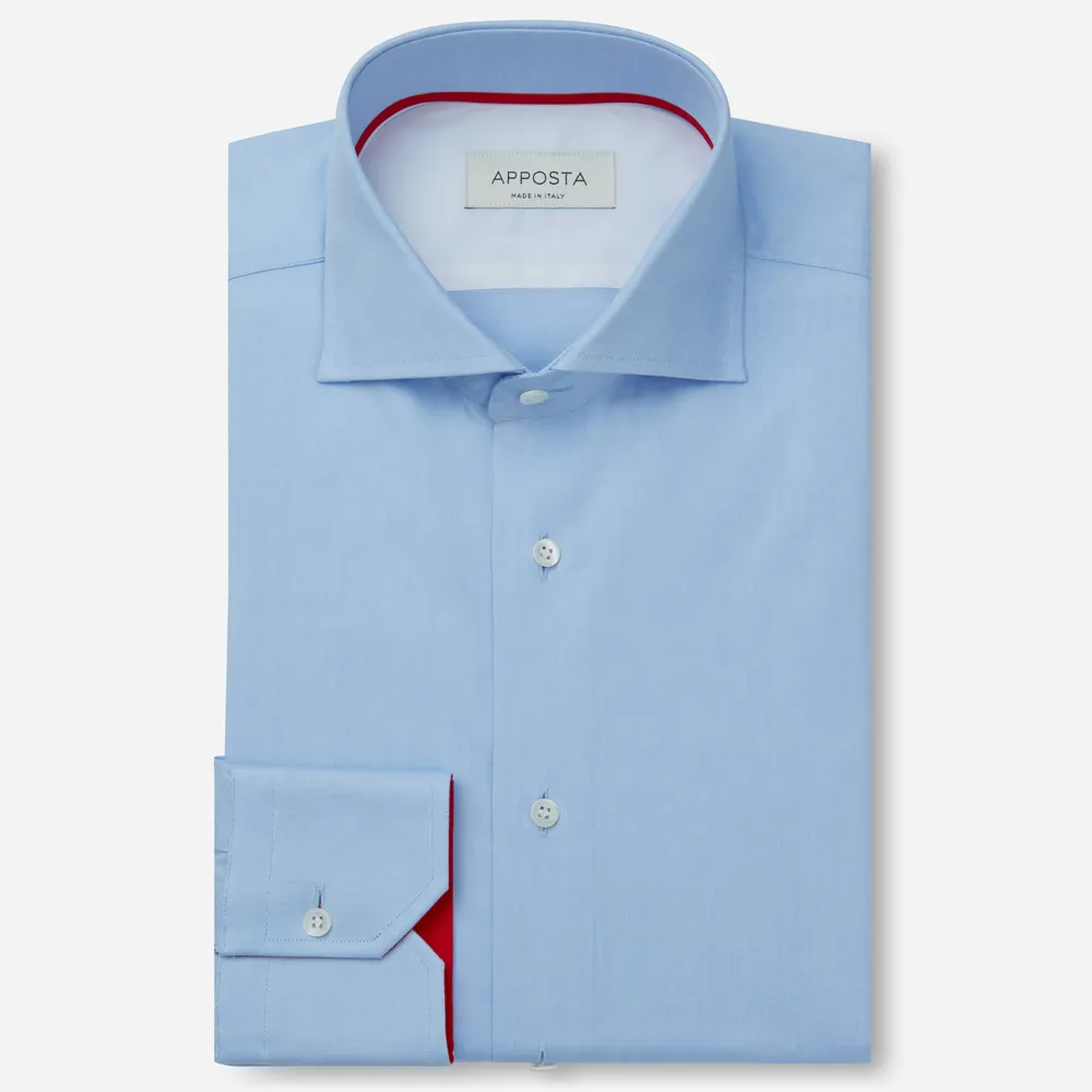 Customisable  Light Blue Cotton Oxford Shirt, Made To Measure