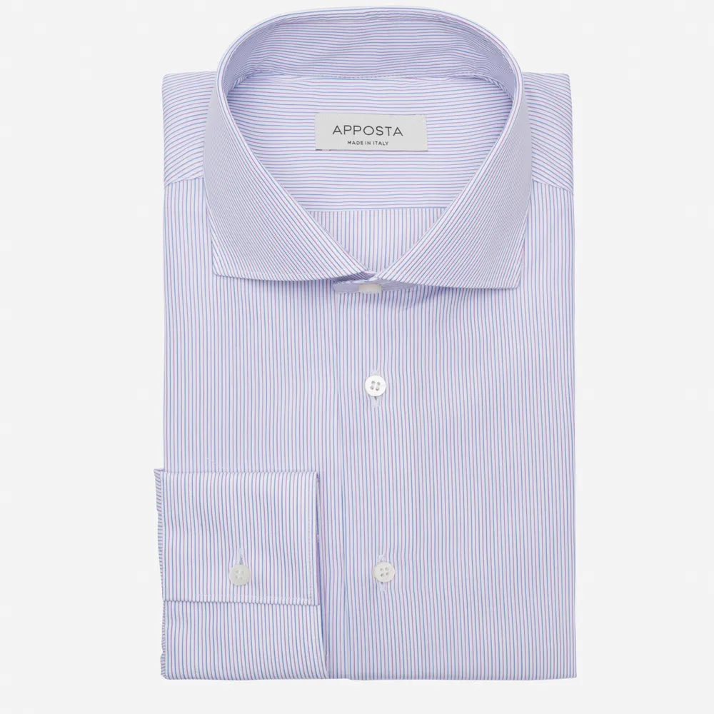 Customisable  Multi-colour Cotton Poplin Stripe Shirt, Made To Measure