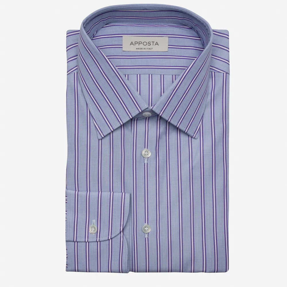 Customisable  Multi-colour Cotton Stripe Shirt, Made To Measure