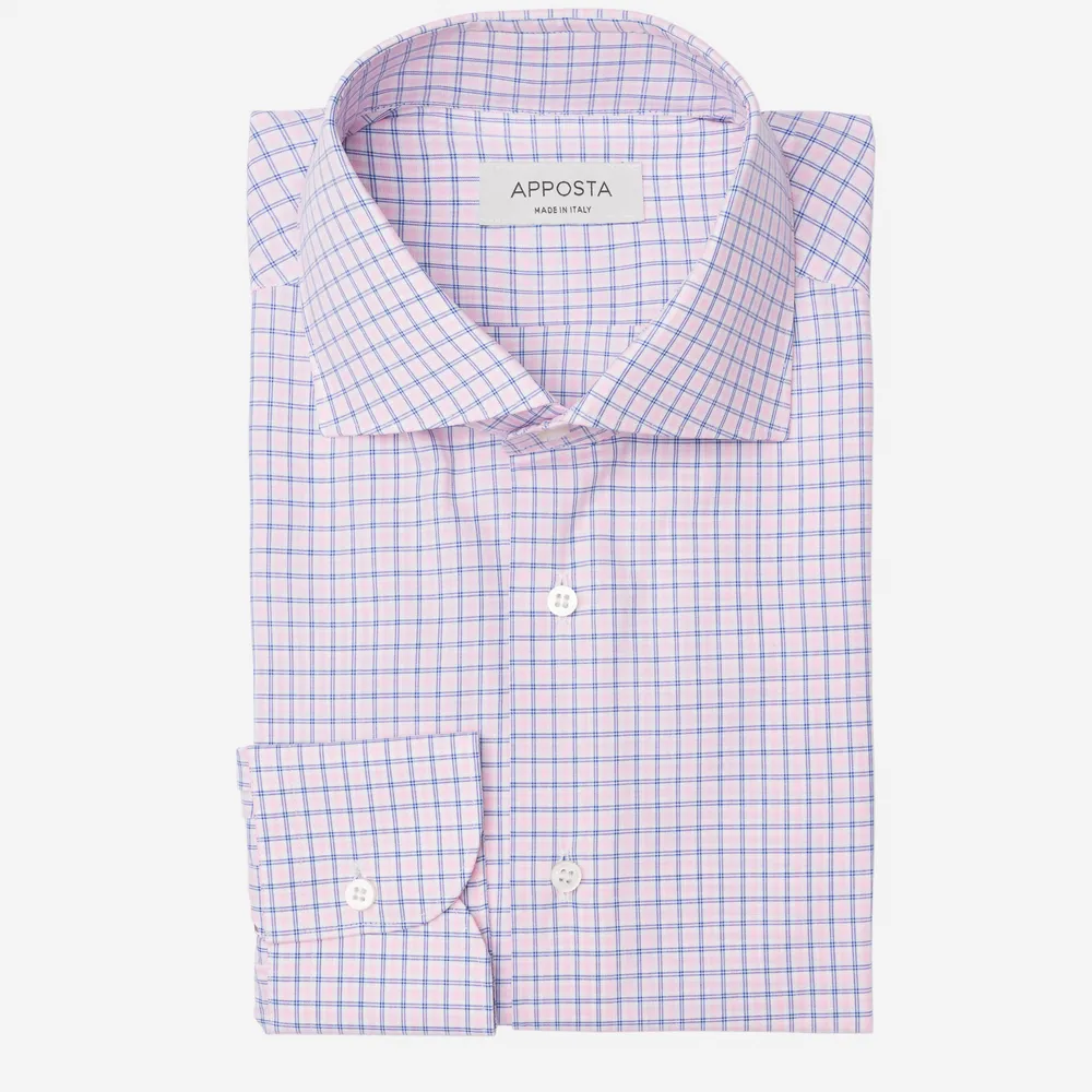 Customisable  Multi-colour Poplin Big Check Shirt, Made To Measure