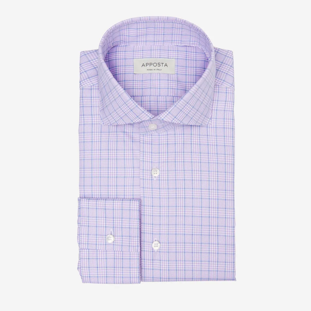 Customisable  Purple Egyptian Cotton Twill Shirt, Made To Measure