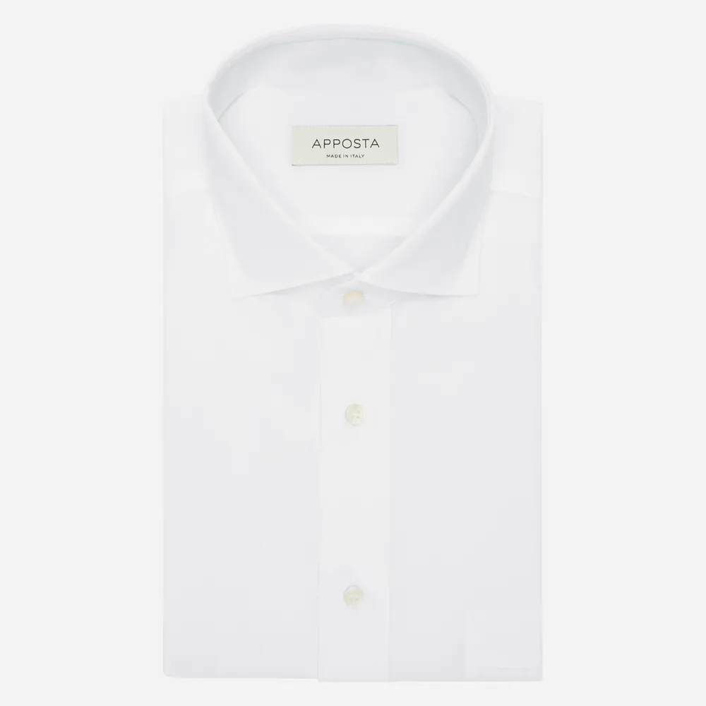Customisable  White Cotton And Bamboo Short Sleeve Shirt, Made To Measure