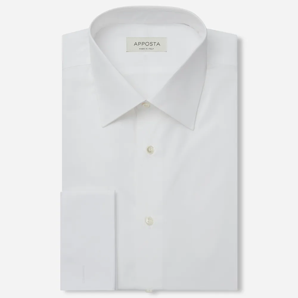 Customisable  White Egyptian Cotton Poplin Shirt, Made To Measure