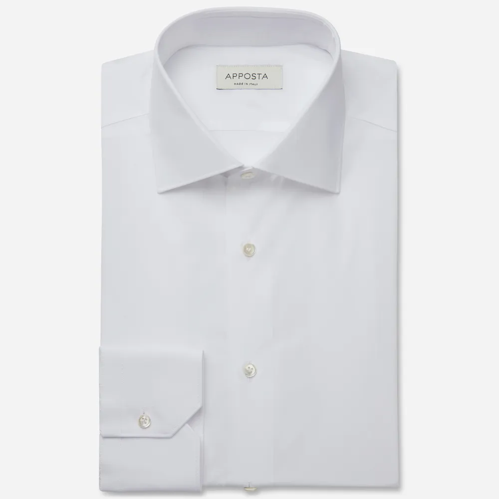 Customisable  White Egyptian Cotton Poplin Shirt, Made To Measure