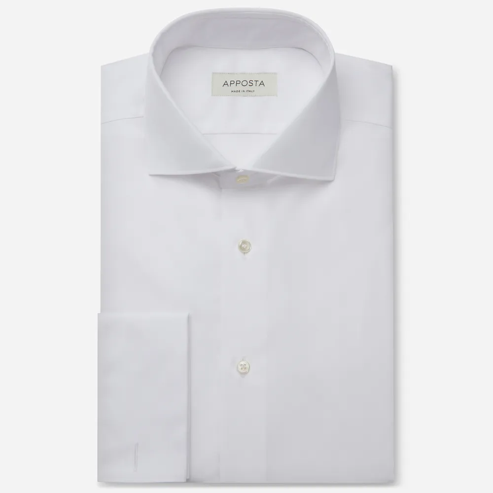 Customisable  White Egyptian Cotton Twill Shirt, Made To Measure