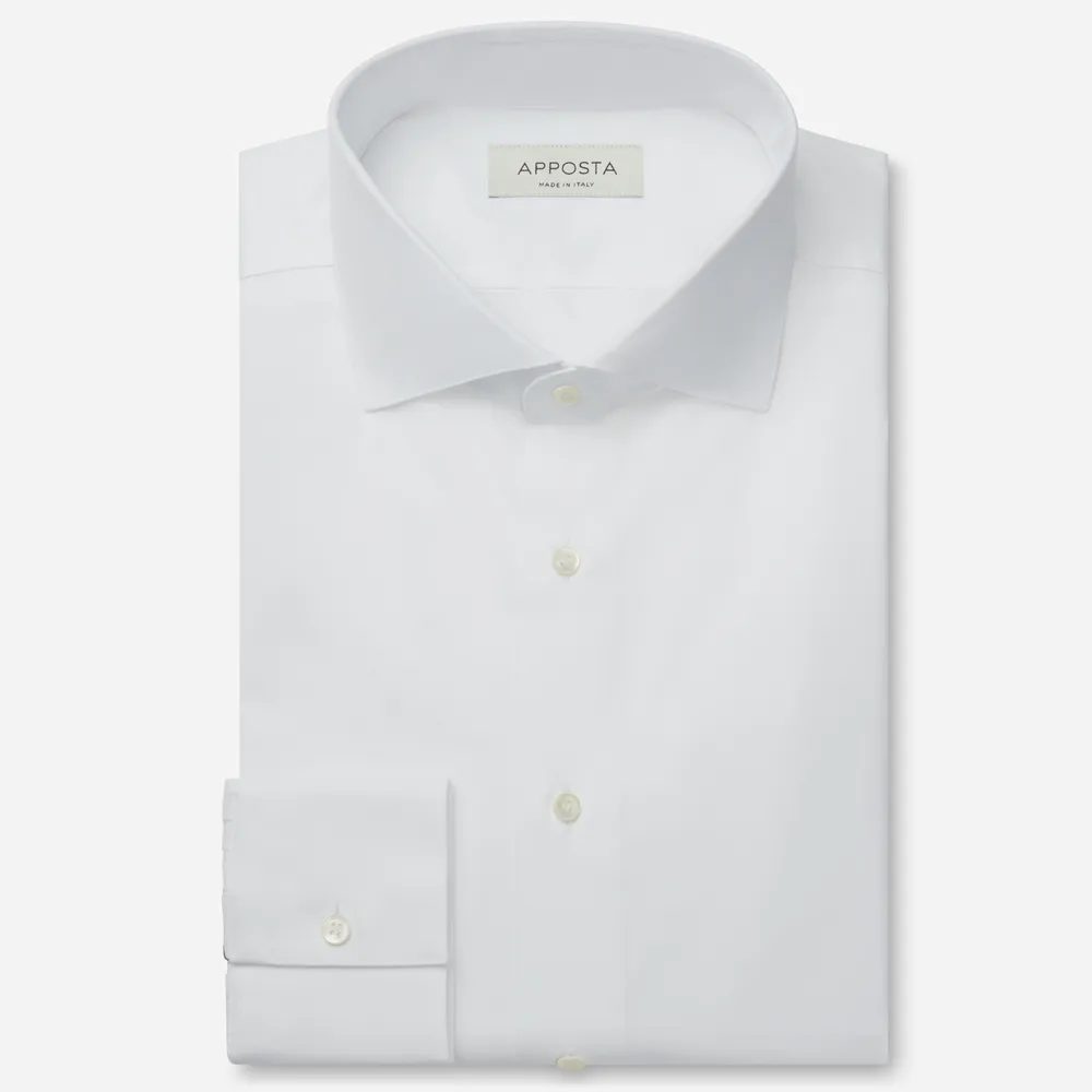 Customisable  White Sea Island Cotton Poplin Shirt, Made To Measure