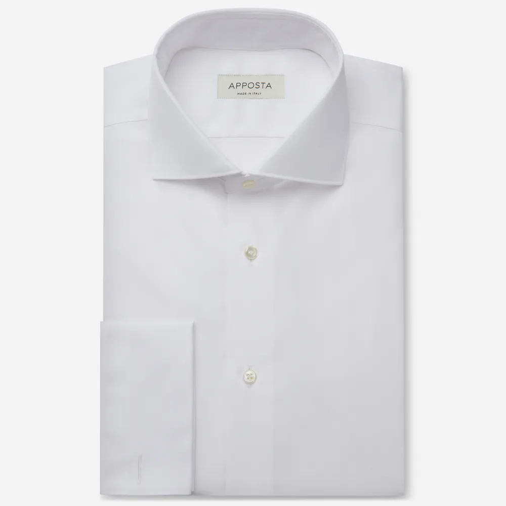 Customisable  White Spread Collar Poplin Viroformula Shirt, Made To Measure