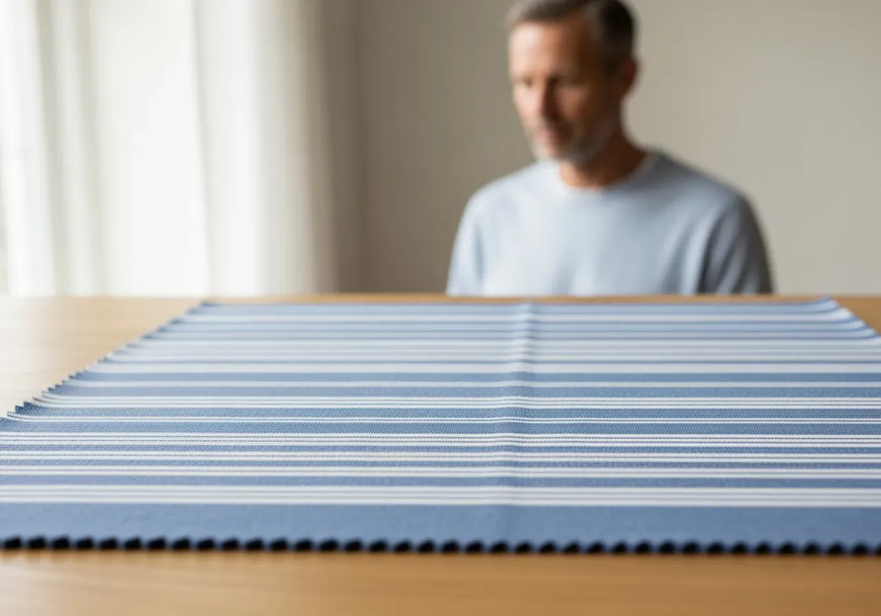 Blå oxfordrand och randbredd guide