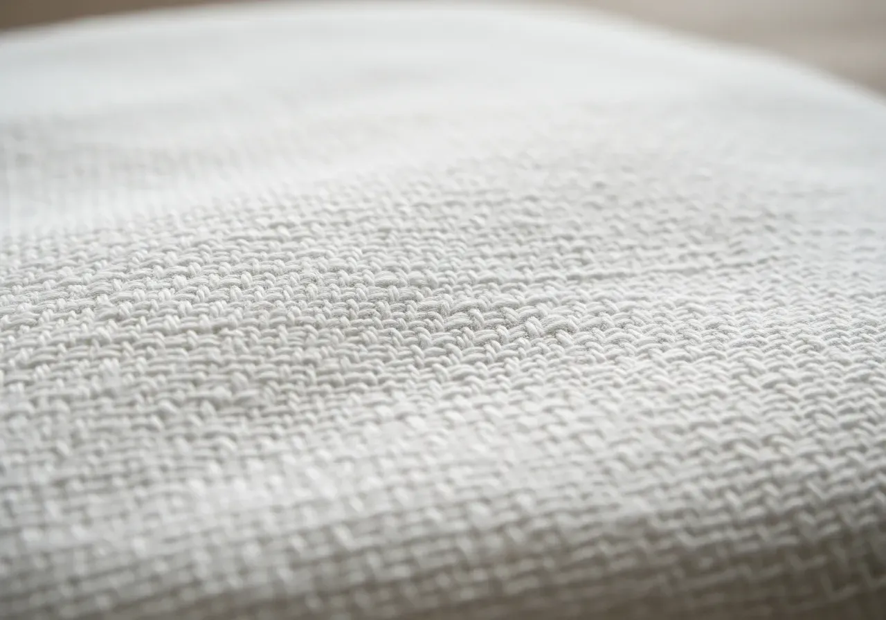 Vit bomullsoxford grovlek och väv