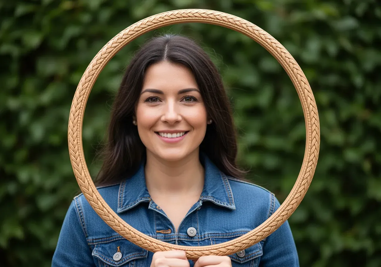 Färgfast brun randig oxford