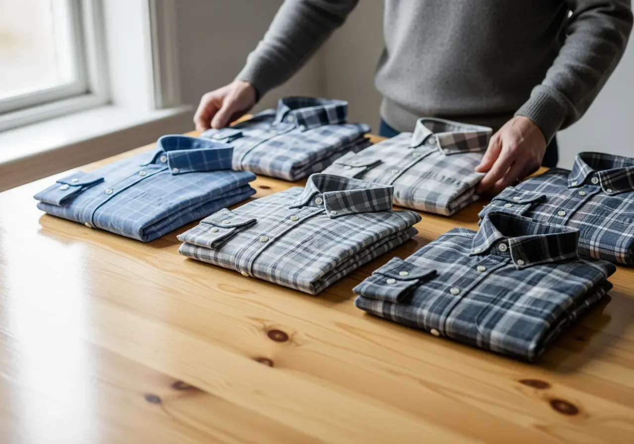 Flanellskjortor i oxford och twill