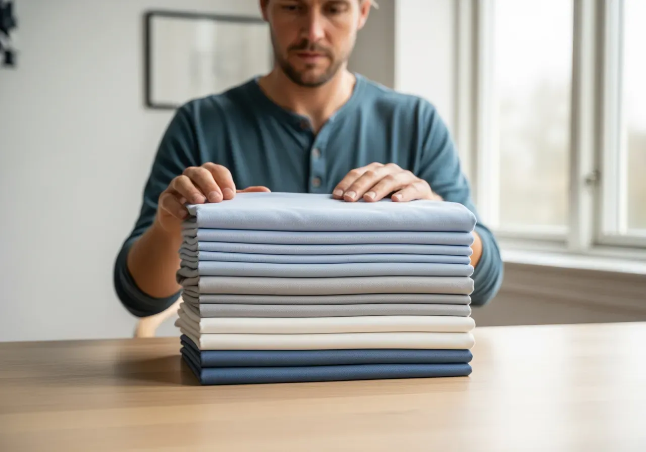 Fukttransporterande bomullstwill för skjortor