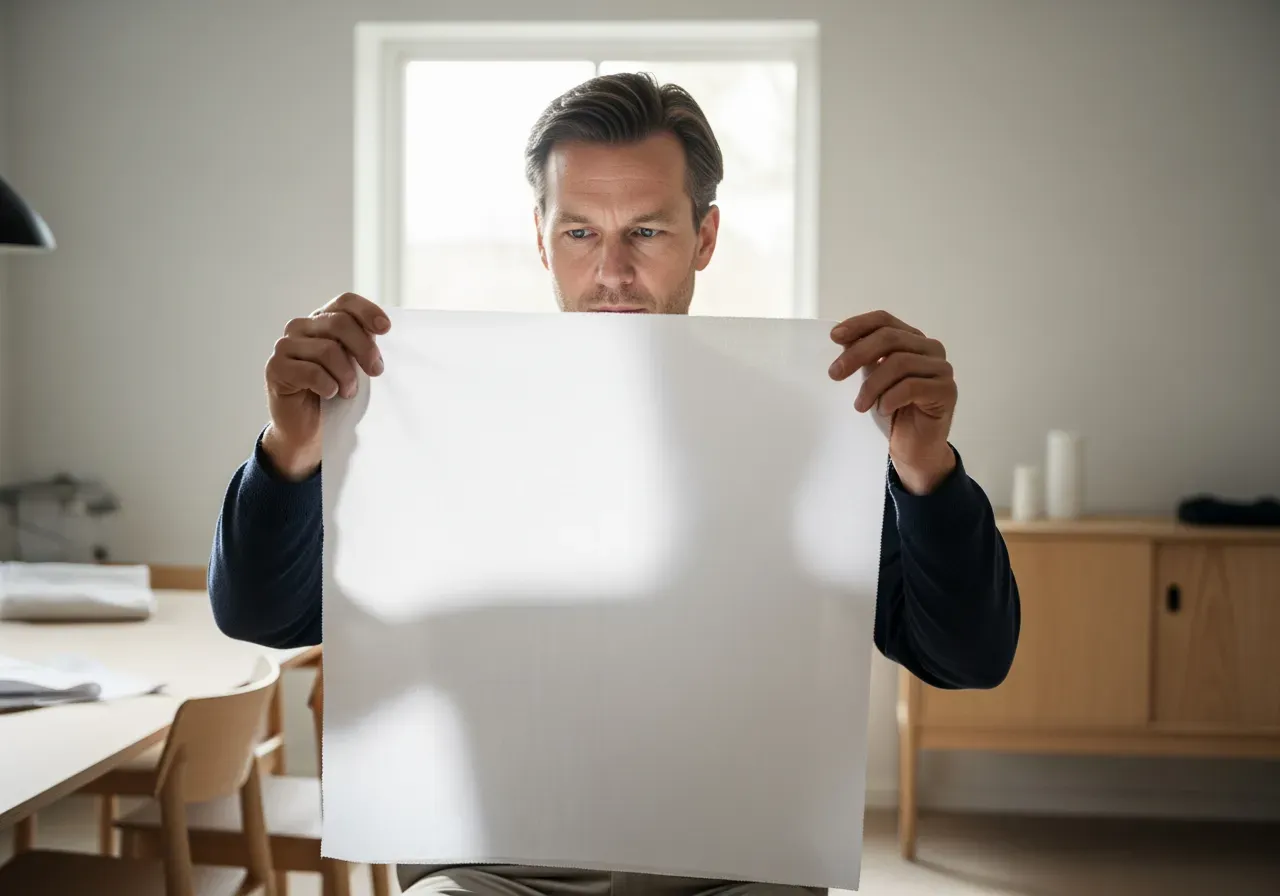 Genomskinlighet i vit oxford