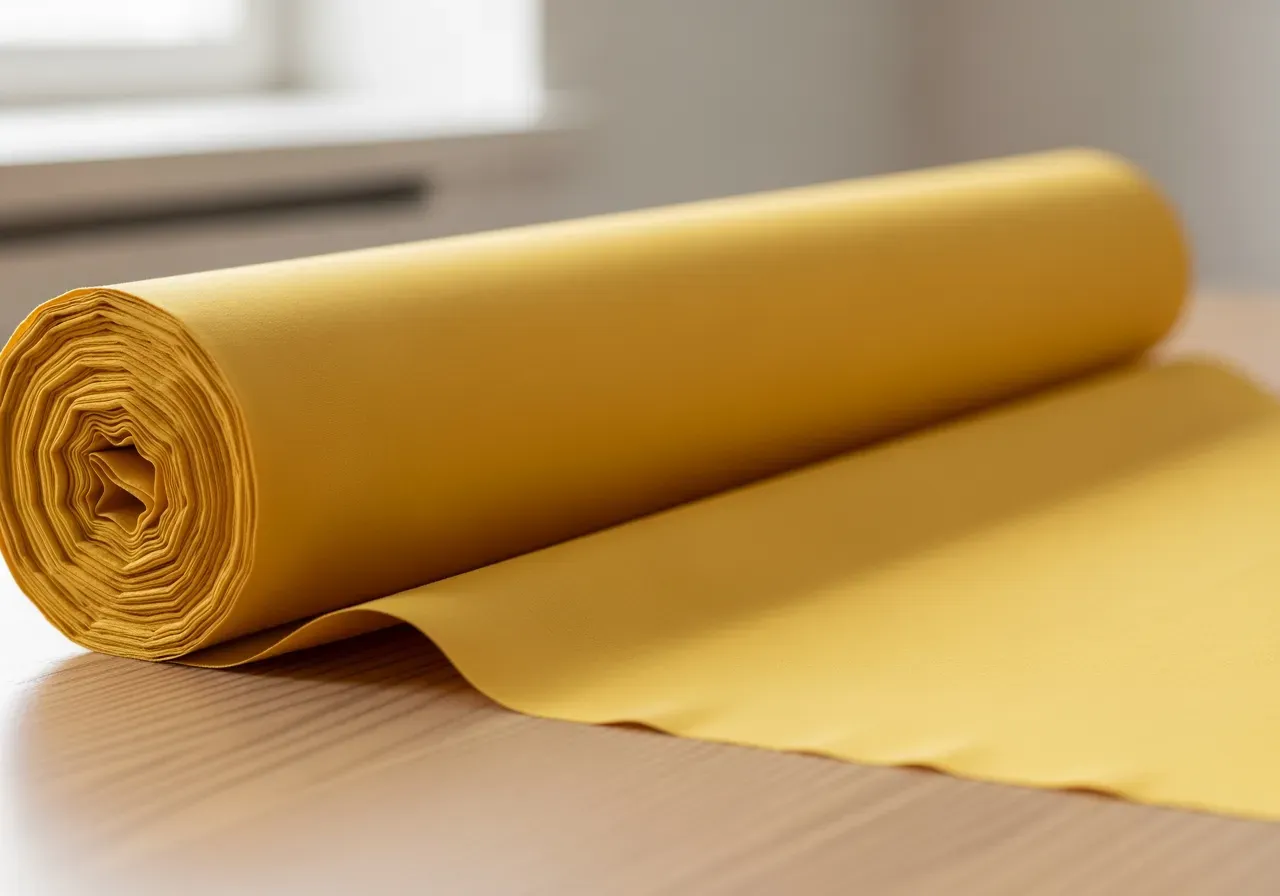 Gul mjuk bomullspoplin för skjortor