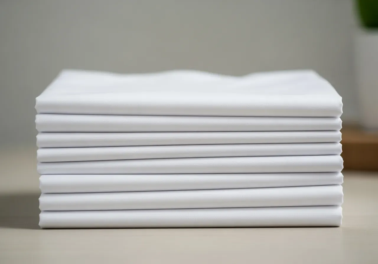 Vit hygienbehandlad poplin för skjortor