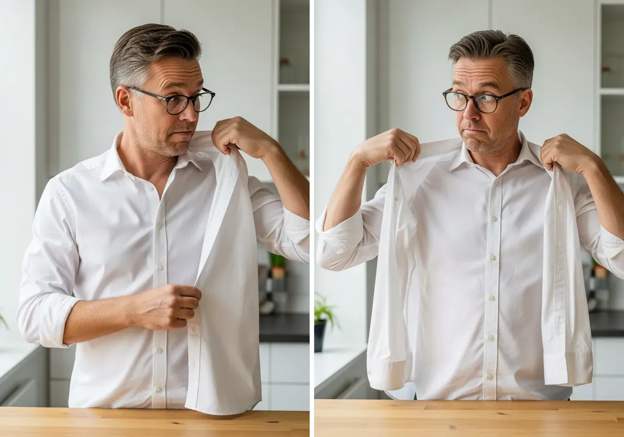 Krympning i bomullspoplin skjortor