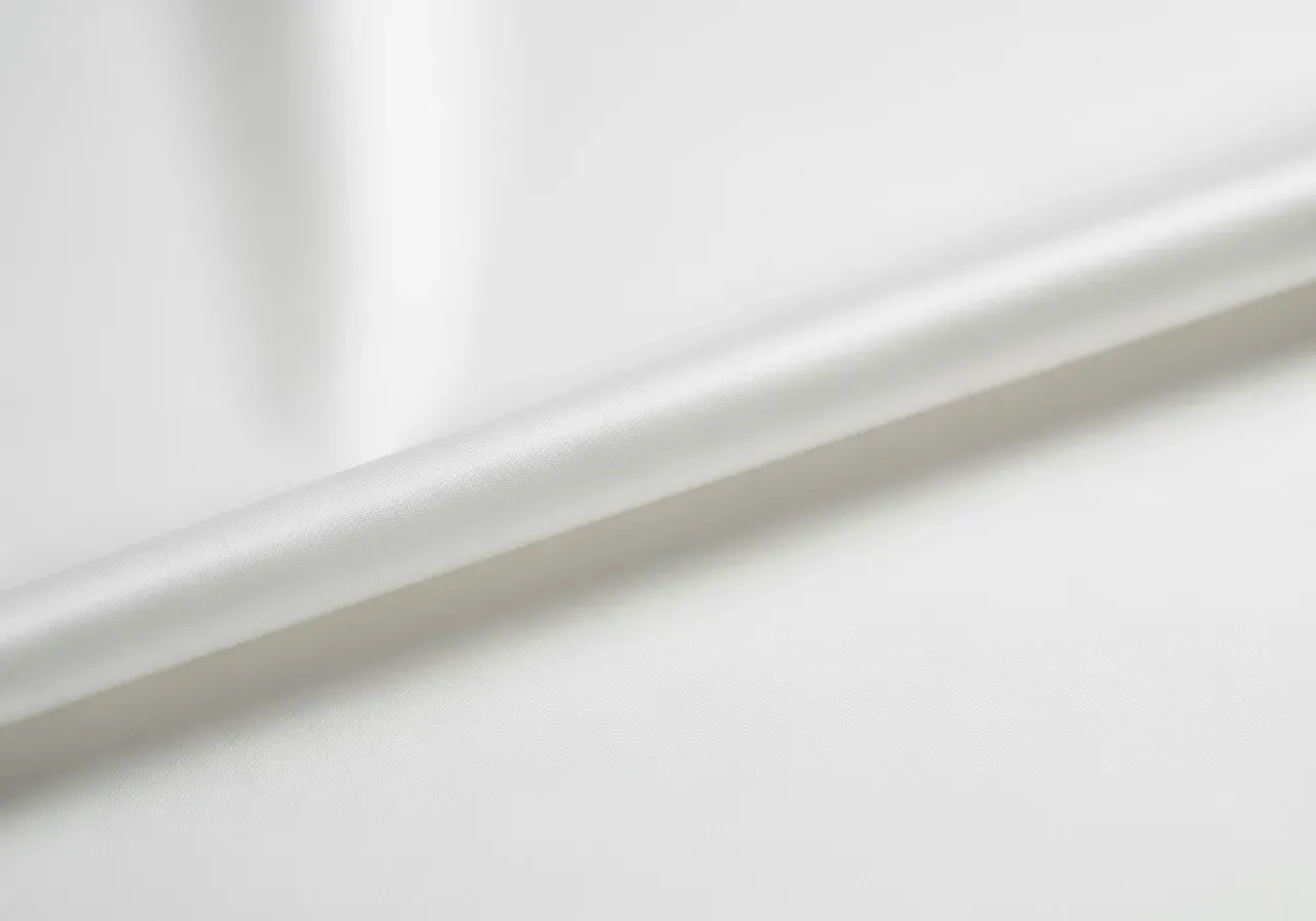 Vit långfibrig poplin med silkeslen yta