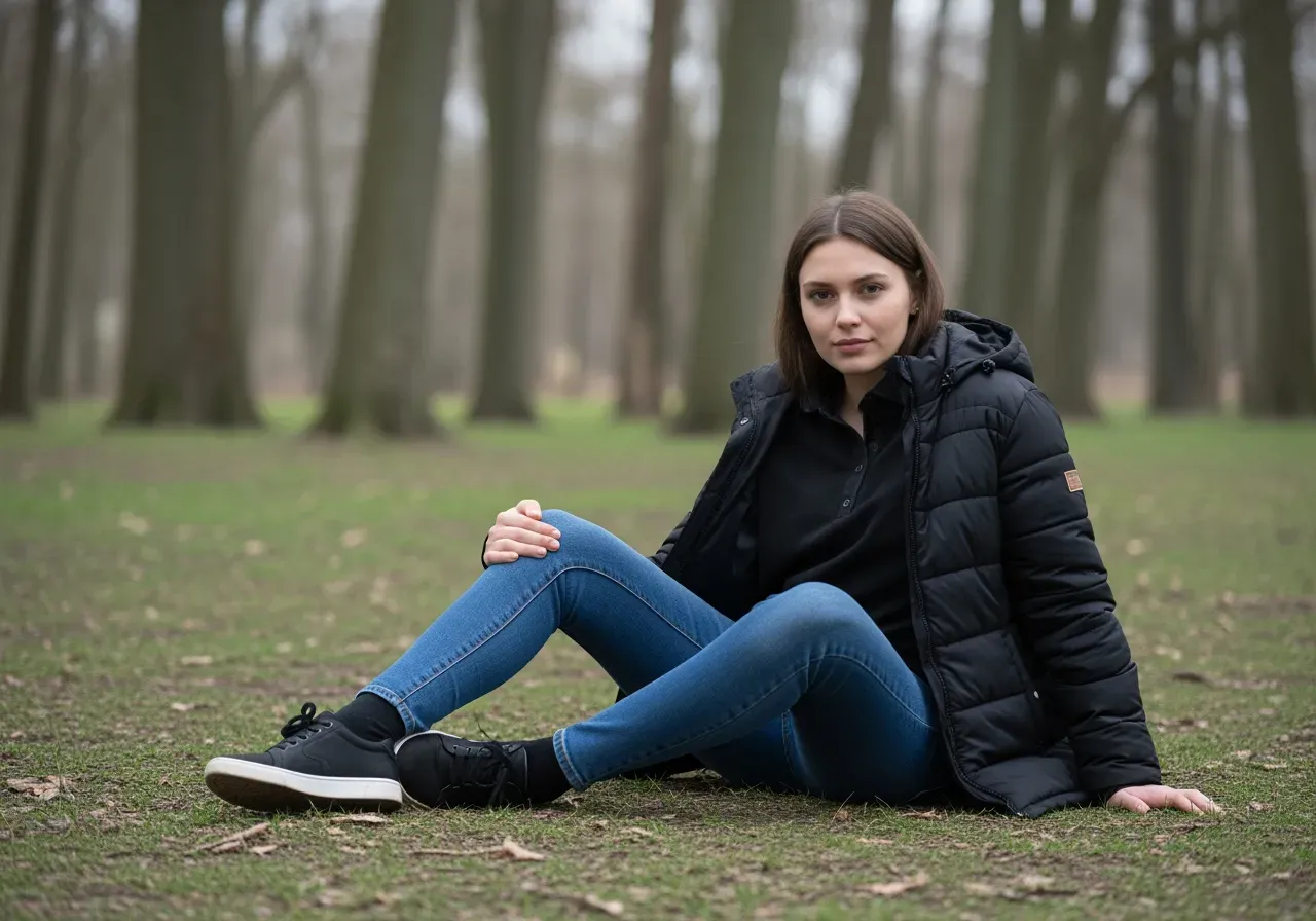 Ljusblå rutig poplin skjorta