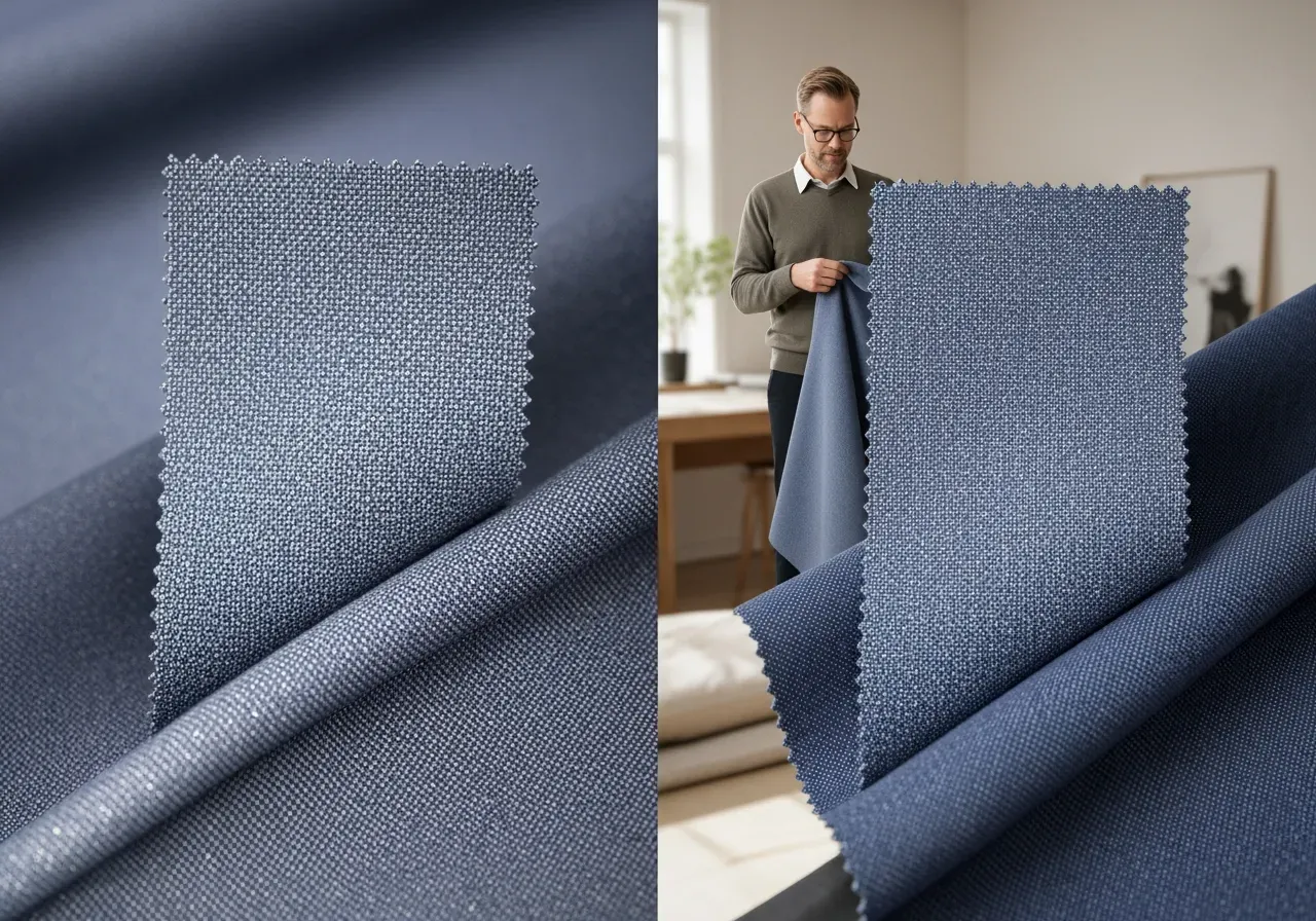 Lyster i skjorttyg poplin och kypert