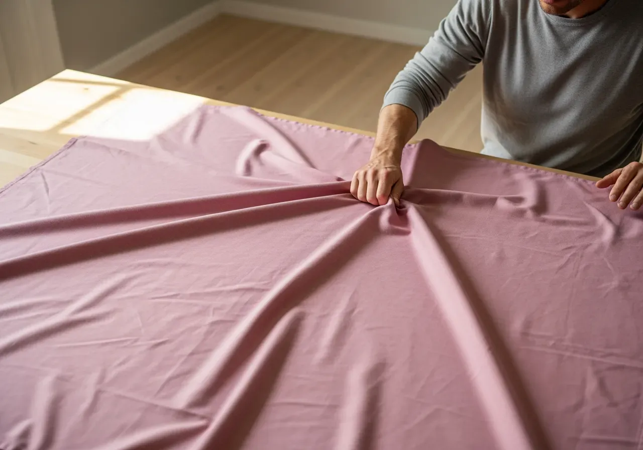 Rosa bomullsoxford med mjuk handkänsla