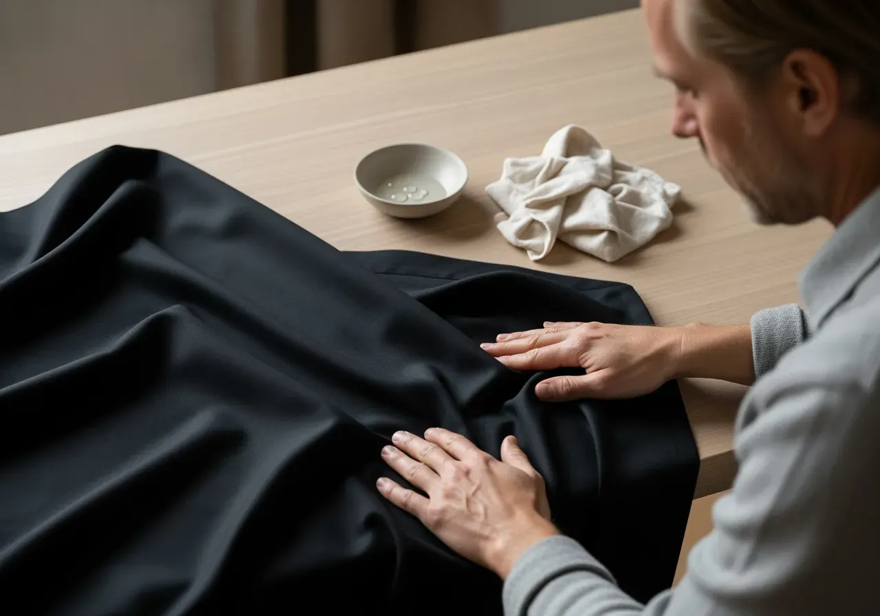 Skötsel svart egyptisk poplin