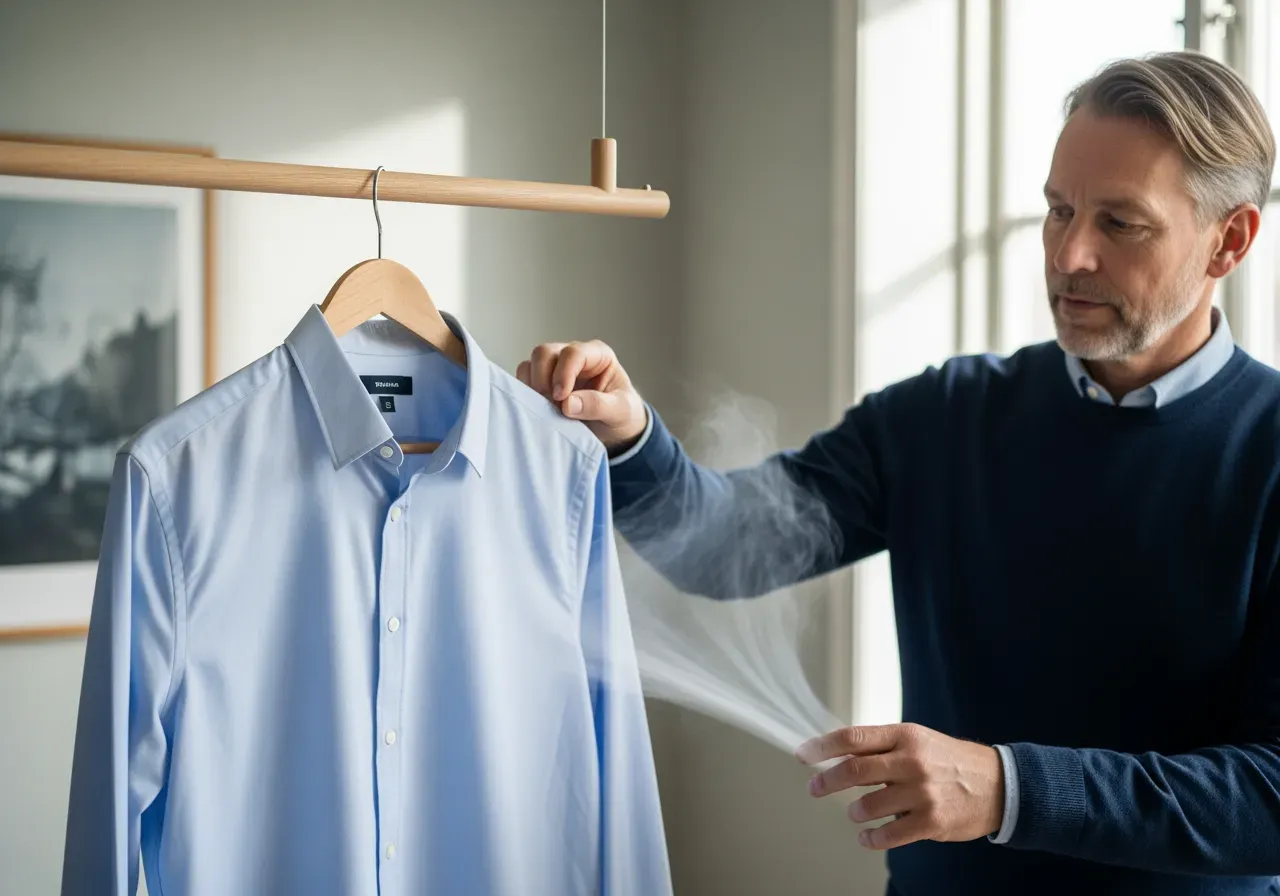 Ljusblå oxford och andningsförmåga