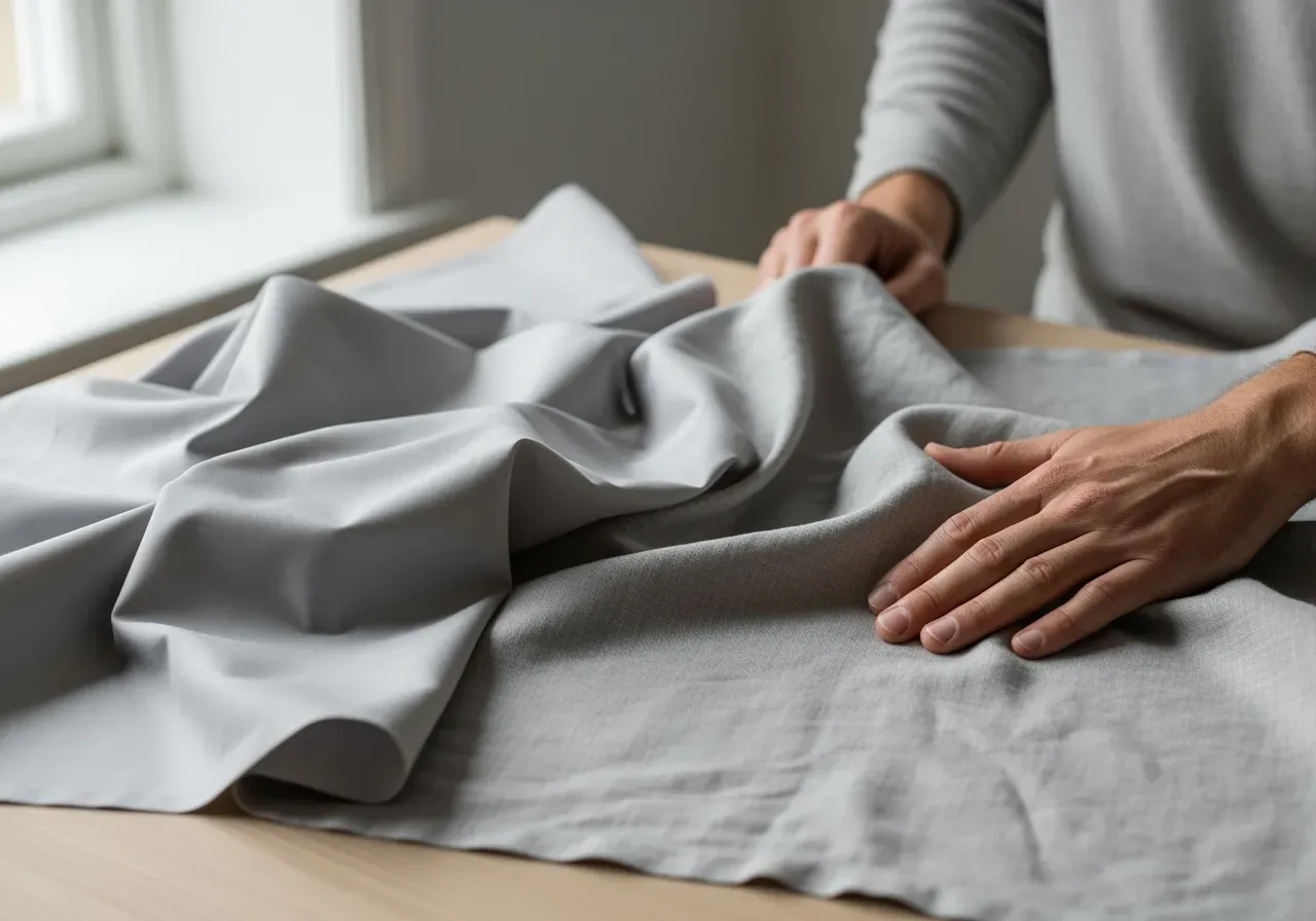 Poplin och linne med lyster